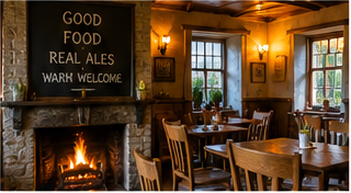 Traditional country pub interior